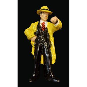 Vintage Dick Tracy Figurine 1990 PVC 4" Applause 90s Disney Toy